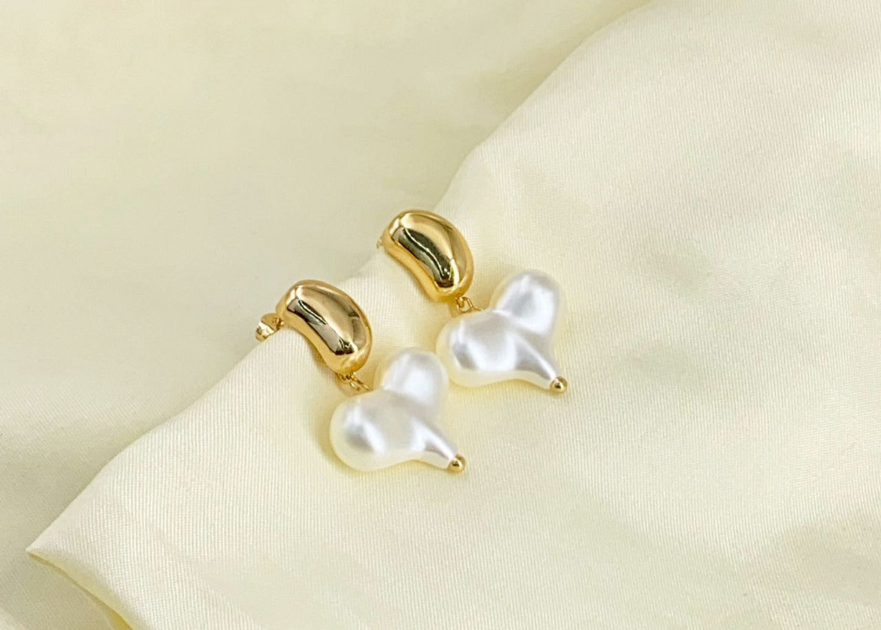 Pearl Drop Korean Earring