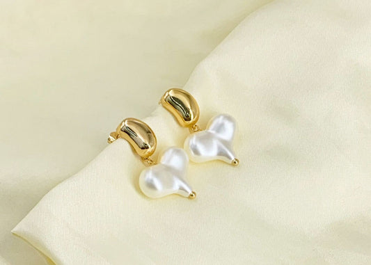Pearl Drop Korean Earring
