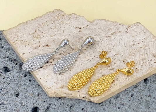 Rubans Golden Plated Earring