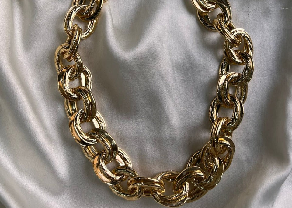 Joker & Witch Gold Chunky Necklace